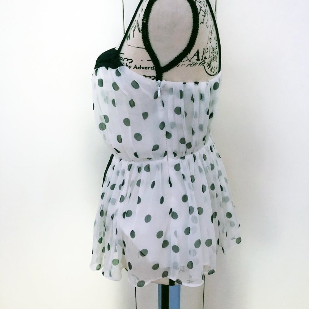 Anthropologie Girls From Savoy Bright Forecast Polka Dot Tank - Picture 5 of 7